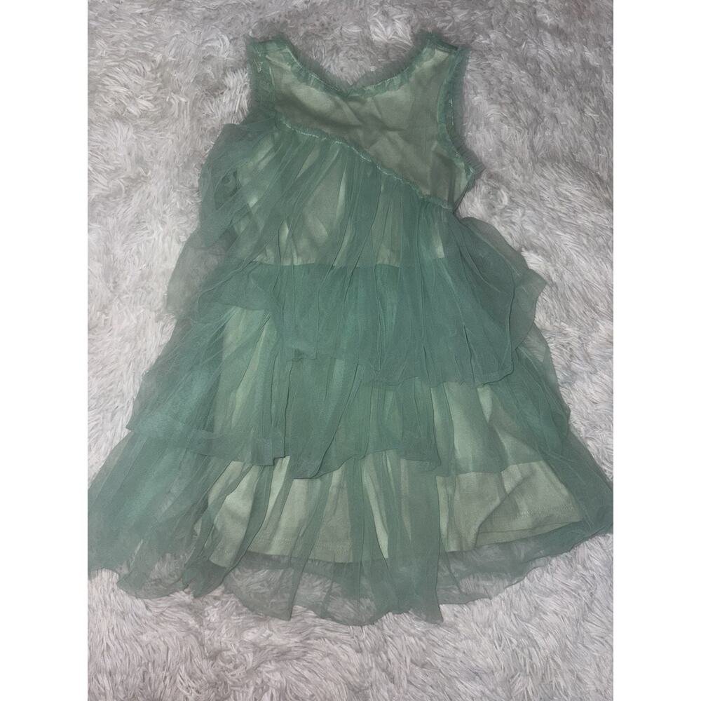 Zara Girls Sz. Light Green Tutu Layer Lined Dress. Adorable, Grt. Quality